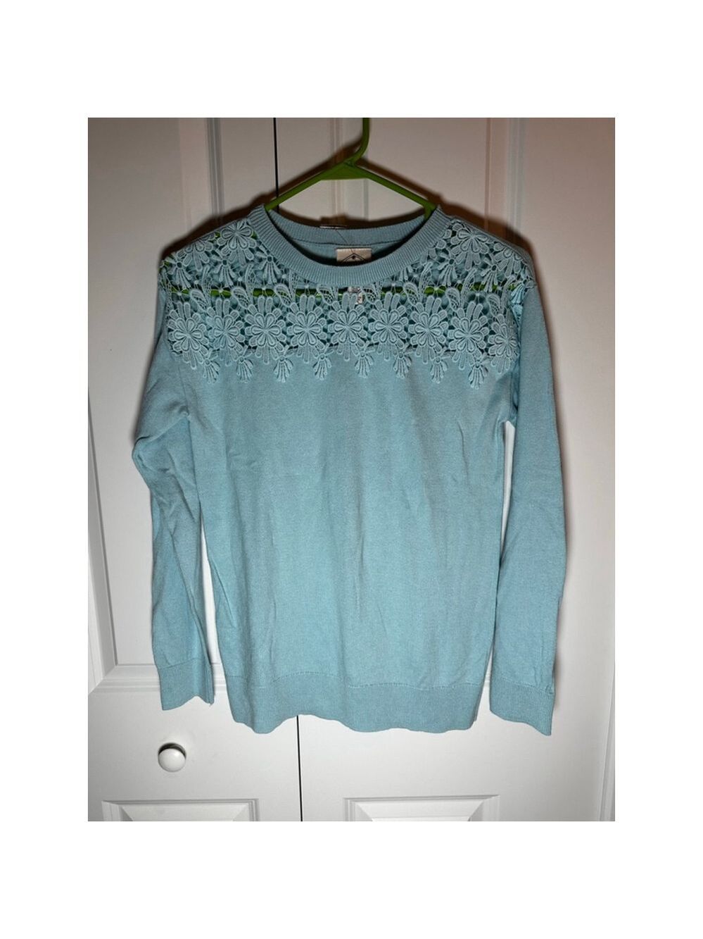 St. John's Bay Light Blue Crew Neck Sweater S